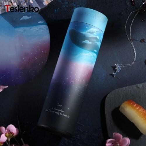 500ml 304 Stainless Steel Thermos Bottle Vacuum Flask Insulated with Infuser Thermos for Tea Thermocup Travel Coffee Mug