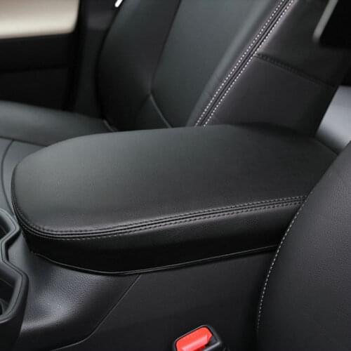 Car central container armrest box PU Leather content box holder accessories For toyota rav4 RAV 4 XA50 2019 2020 cover