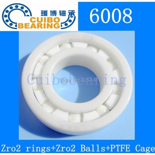 Free shipping 1pcs/lot auto parts Zro2 ceramic bearing 6008 40*68*15 mm
