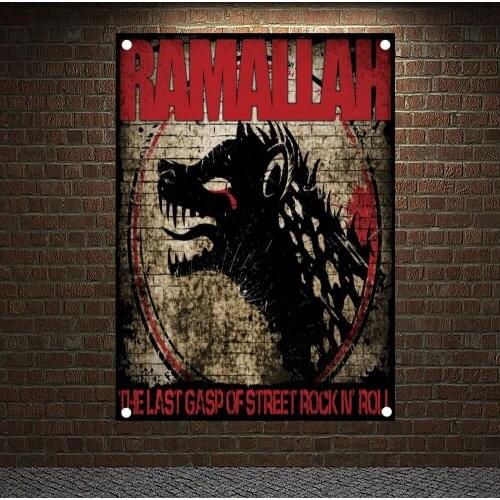 Large Size Rock Band Banners & Flags Tapestry Wall Art Metal Music Cloth Poster Bedroom Dormitory Decoration Hanging Painting W