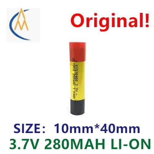 Pure cobalt cylindrical soft package 10400 3.7V 280mah10c rate discharge polymer lithium battery aircraft model power toy