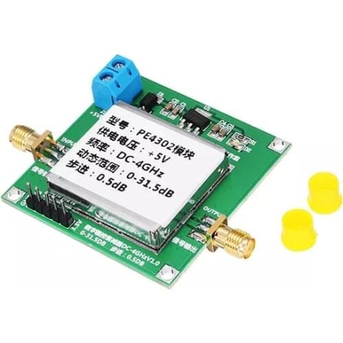 DC 5V PE4302 Digital RF Step Attenuator Module DC 4GHZ 0-31.5DB 0.5dB High Linearity