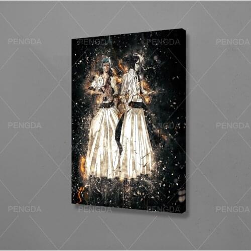 Home Decoration Canvas Fire Dream Painting Pictures Two Man Anime Gift Wall Art Hd Prints Modular Frame Poster For Living Room