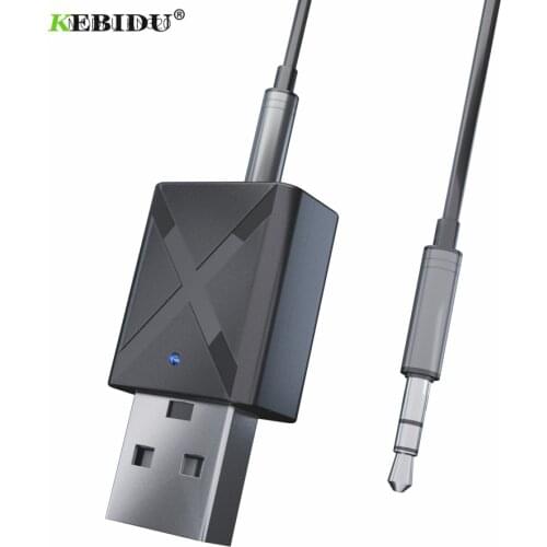KEBIDU USB Wireless Receiver Transmitters Bluetooth V5.0 Audio Music Stereo adapter Dongle for TV PC Bluetooth Speaker Headphone