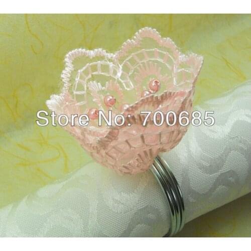 Napkin rings silk flower wedding wedding decoration, napkin holder
