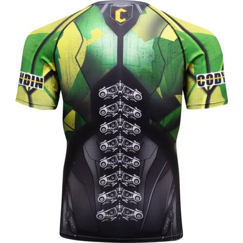 MMA Design New shorts sleeve Rash Guard Training BJJ Fightwear Compression shirt Sublimated Digital Print Rashguard