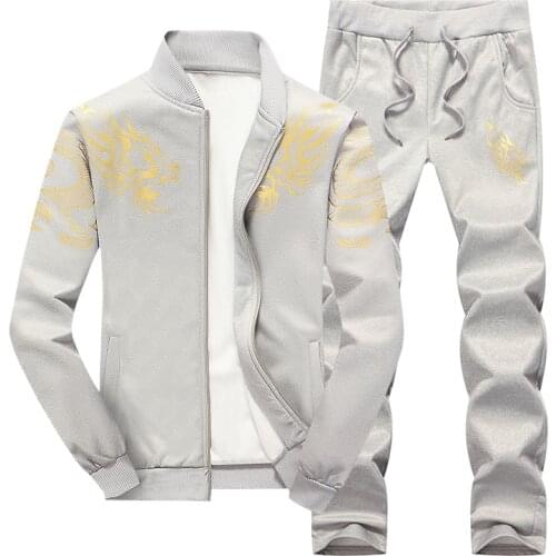 Tracksuit Men Sets Fashion Spring Winter Sporting Suit Sweatshirt +Sweatpants Mens Clothing 2 Pieces Sets Slim Track Suit 2021