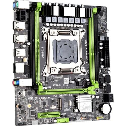 Jinsha X79M-S2.0 computer motherboard LGA2011 pin DDR3 memory with Xeon E5 2670 2680 V2