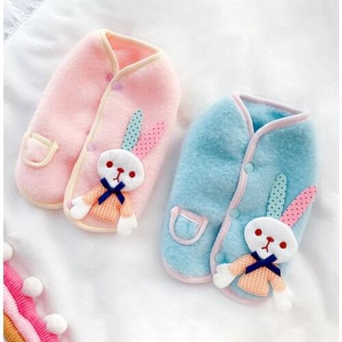 Cute Rabbit Winter Pet Dog Clothes For Dogs Cats Costume Warm Dog Coat Pet Outfits French Bulldog Clothing For Dogs Pets Yorkie