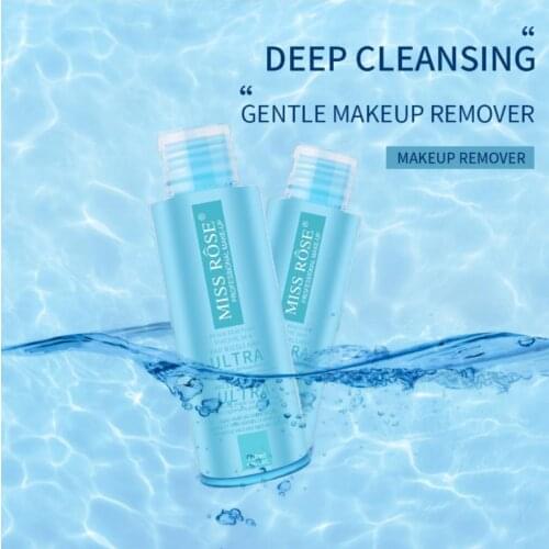 Missrose cleansing water warm and deep cleansing pores, eyes, lips and face three-in-one genuine makeup remover for face