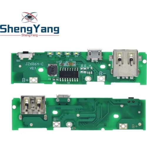ShengYang 5V 1A Power Bank Charger Module Charging Circuit Board Step Up Boost Power Module For Xiaomi Mobile Power Bank DIY