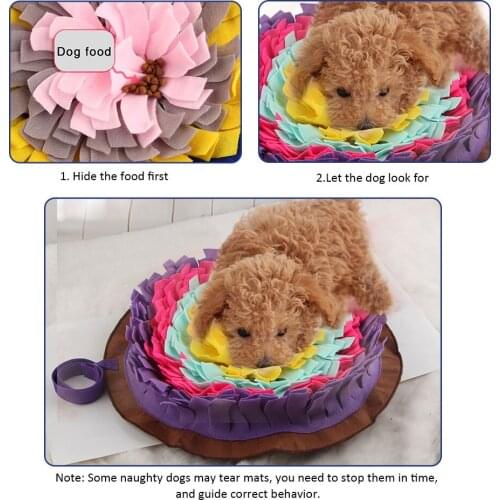 Sniffing Pad Dogs Snuffle Mat Pet Anti Choking Mat Cat Dog Training Blanket Nose Work Toy Pet Slowing Feeding Charmingly
