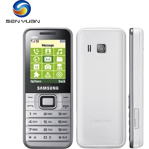 Original Samsung E3210 Mobile Phone GT-E3210 Unlocked Refurbished Cell Phone 800mAh Bluetooth GSM One Sim Card FM Radio Phone