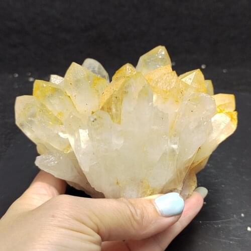 82.4gNatural white crystal column and wolframite paragenesis mineral sample QUARTZ GEM home decoration collection