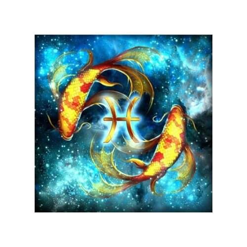Religious fish, animal diamond cross embroidery 5D square/round diamond painting diamond mosaic home decoration Halloween gifts
