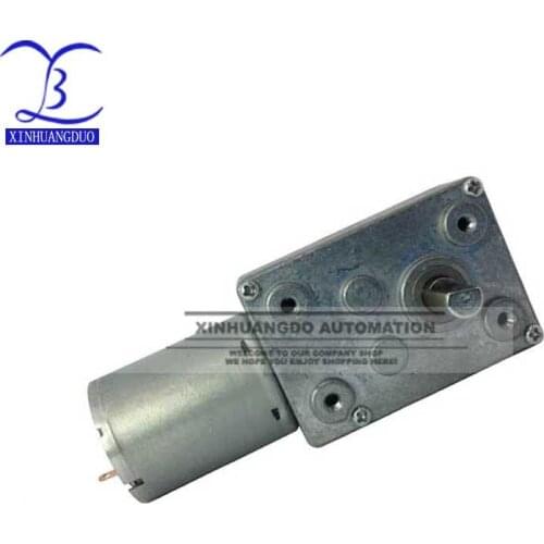 6V Gear Speed Reduction DC Motor Reversible Electric High Torque Turbo Worm Geared Motor 1-160RPM Mini Gearbox Reducer JGY370