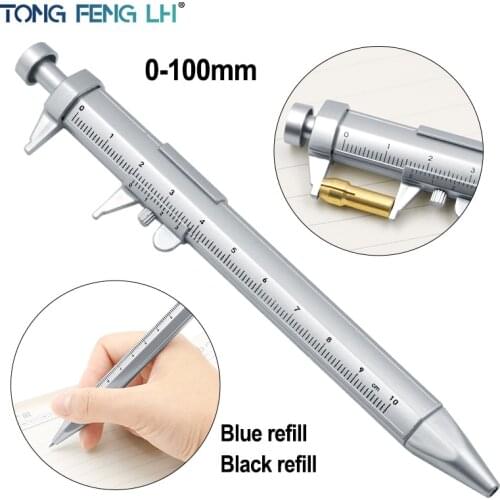Caliper pen water pen gel roller pen ballpoint pen learning ruler stationery 0.5mm ballpoint pen