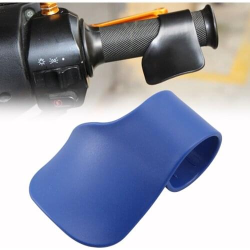 Universal Blue Throttle Assist Wrist Rest Cruise Control Hand Bar Grips Motorcorss Motorcycle Racing Street Off-Road Bikes