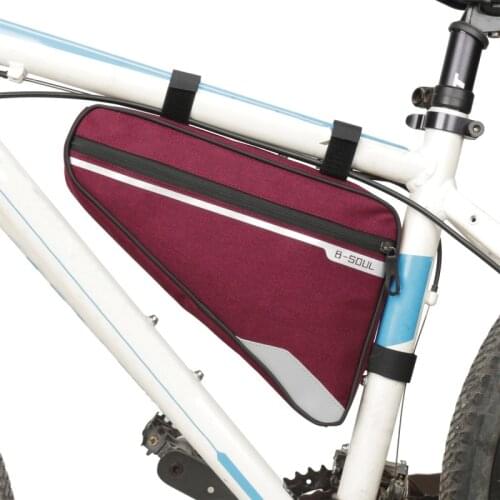 Bicycle Accessories Outdoor Sports Bicycle Triangle Beam Waterproof Tube Saddle Bag Mountain Road Bike Large Capacity Riding Bag