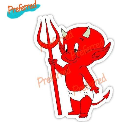 Little Devil Modeling High Quality Decal Motocross Racing Laptop Helmet Trunk Wall Vinyl Car Sticker Die Cutting Waterproof PVC