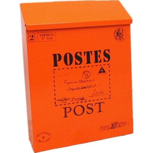 Waterproof Outdoor Metal Post Box Letter Mailbox Wall Mounted Lockable 2 Keys Mail Box