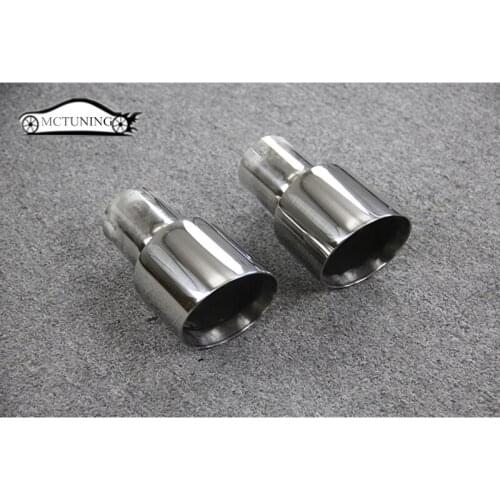 1 PCS Car Accessories Glossy Stainless steel Exhaust Muffler Pipes Car Modification Universal Exhaust Tip