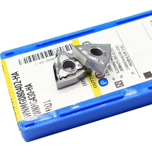 10PCS WNMG080402 HA H01 Aluminum Cutter Turning Tool CNC Tools Alloy wood Blade Insert Cutting Tool