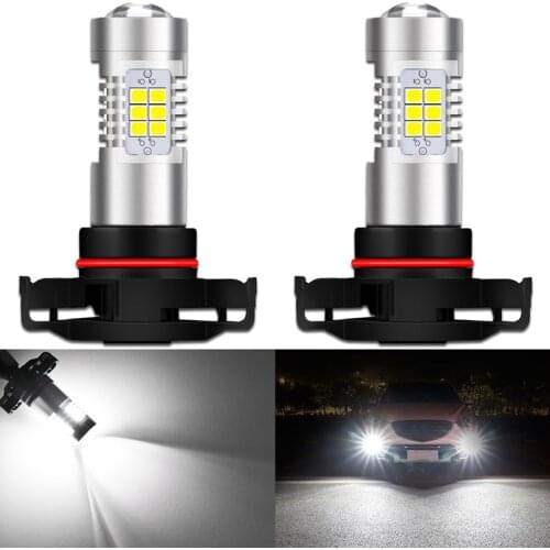 2pcs H16 Led 9006/HB4 9005/HB3 9007 H4 H7 H8 H10 H11 Led Fog Lights White Super bright 1000Lm Led Car Running Driving Lamps 12V