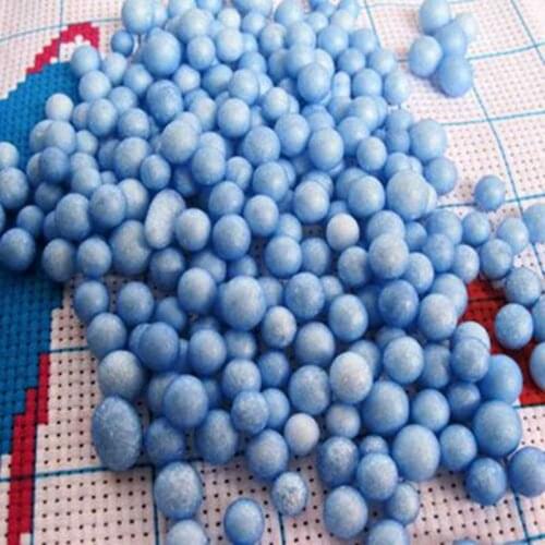 2000pcs/bag about5- 9mm blue Modelling Polystyrene Styrofoam Foam Ball Sphere XMAS Decoration Craft 751