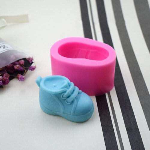3D Shoes Candle Silicone Mold DIY Cake Chocolate Mold Soap Making Mold Plaster Aromatherapy Mold