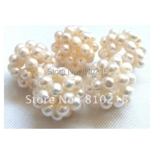 7MM White Round Shaper Freshwater pearl pendant pearl ball jewellery fashion jewellery ball wholesale new free shipping NF167