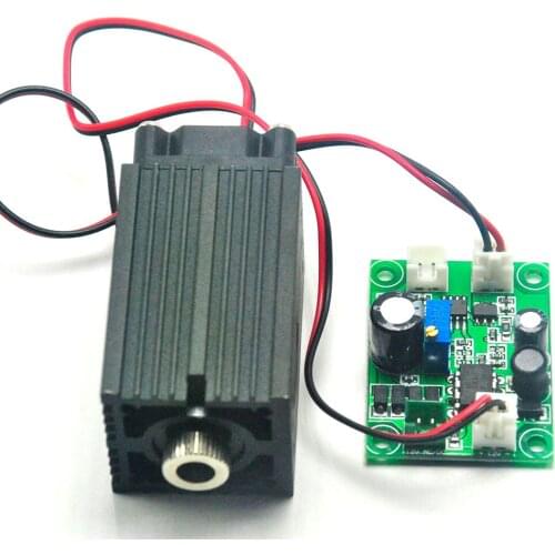 Focusable 515nm 90mw Green Laser Diode Module Cross Beam 33x50mm Driver Out 12V