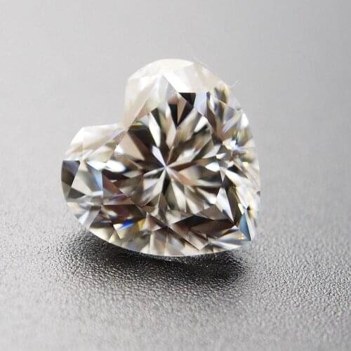 Hot Sale D Color 5*5m VVS Moissanite Gemstone Lab Created Loose Diamond Excellent Heart Shape Clear Bright