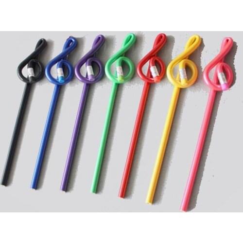 1000 PCS Music Treble Pencil Multi Color Musical Note Pencil Designer Decoration Pencil School/Office Stationery Musician Gifts