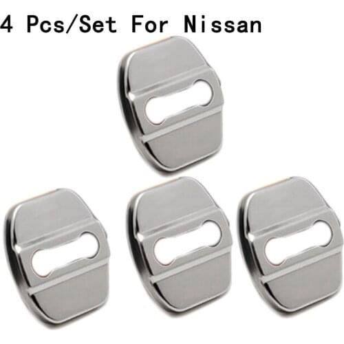 Door Lock Cover Only For Nissan/LIVINA/TIIDA/SYLPHY/SUNNY/Murano/MARCH/TEANA/Bulebird/GENISS Stainless Steel Modification