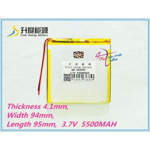 The tablet Rechargeable batteries 3.7V 419594 419595 409595 5500MAH lithium battery P85 Tablet PC