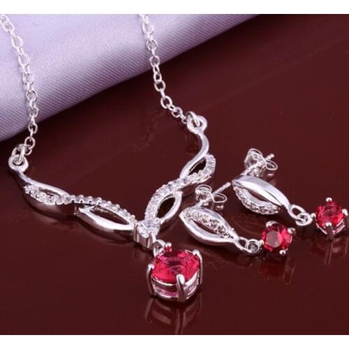 LKNSPCS637 925 sterling silver jewelry set, fashion jewelry set Earring 508 Necklace 533 /dgsalxza dskamjra