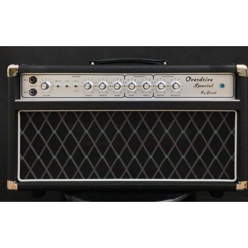 Custom Grand Tone SSS Steel Stringer Singer Guitar Amplifier Head in Black Customized Faceplate 50W