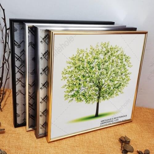 Picture Frame Metal Poster Frame Square Classic Aluminum Photo Frames For Wall Hanging Certificate Frame Photo Decor