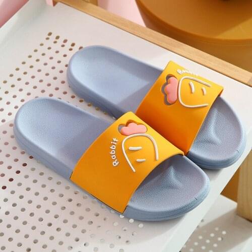 Women/Men Slippers Female Shoes Summer Bathroom Non-Slip Slides Unisex Indoor Home Sandals Girls Cartoons Soft Floor Flip Flops