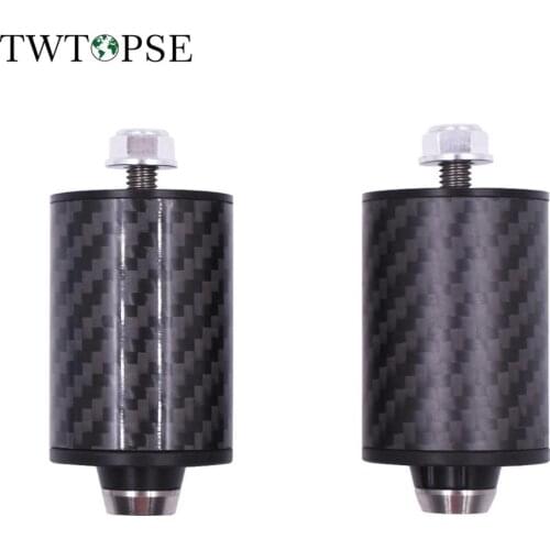 TWTOPSE 32g Carbon Bicycle Rear Shock For Brompton Folding Bike Titanium Bolt Lightweight Carbon Suspension Stable Load 120KG