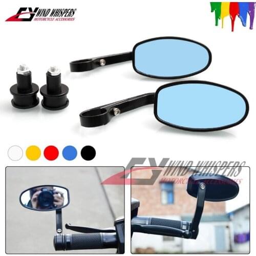 7/8" 22mm Universal Motorcycle mirrors bar end mirror Rear view Motor handlebar end mirror cafe racer retrovisor moto
