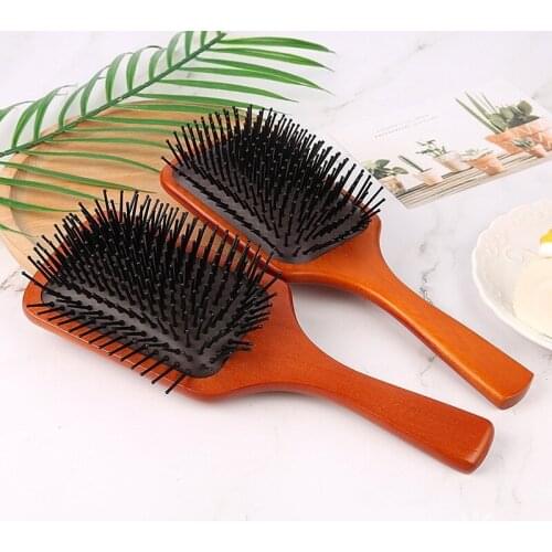 1PCS New Large Air Bag Comb Air Cushion Comb Hair Massage Comb Wood Comb Wide Tooth Comb With Handle