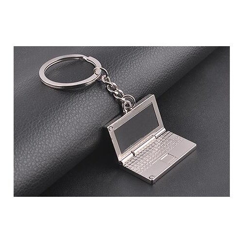 100pcs/lot fedex fast woman man Novelty Metal Laptop Shaped Keychain alloy Computer Keyring