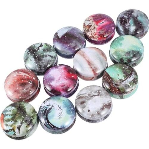 12Pcs Vintage DIY Candle Tins Round Candle Box Tins Cans Jars Cosmetics Containers with Lids for Candle Making Arts Crafts