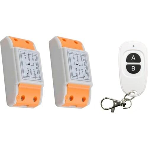 2016 new 220 v 1 ch wireless remote control switch 2 piece receiver +1 piece transmitter