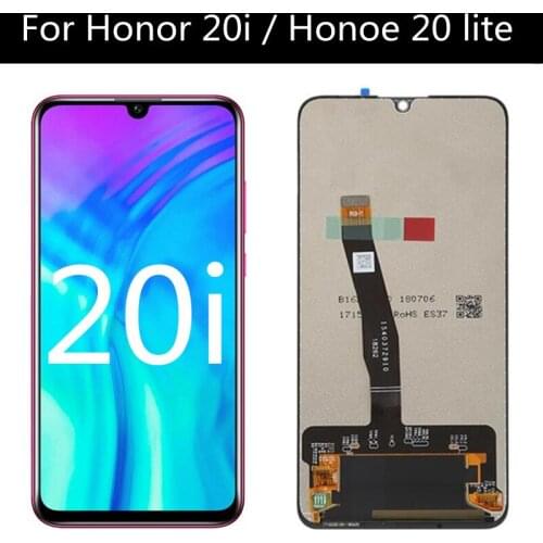 6.21" For Honor 20i HRY-TL00T LCD Display Touch Screen Digitizer Assembly Replacement parts For Huawei Honor 20 lite HRY-LX1T