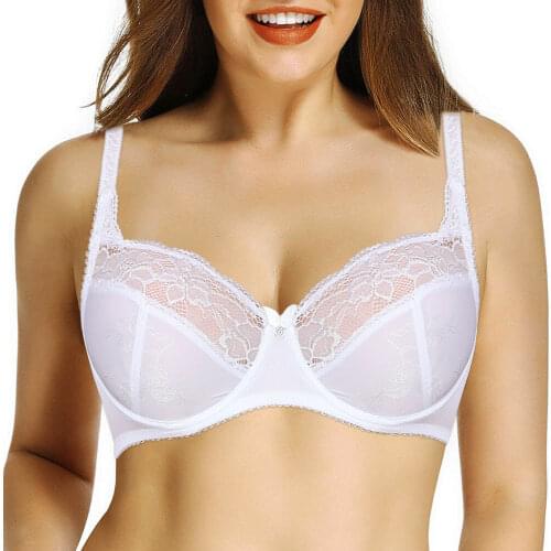 Hot Selling Sexy Lace Bras For Women Sexy Lingerie Embroidery Bralette Wire Bone A B C D E F G 75 80 85 90 95 100 105