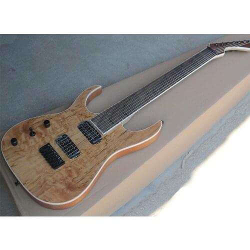 In Stock-7 Strings Left Handed Electric Guitar with 24 Frets,Rosewood Fretboard