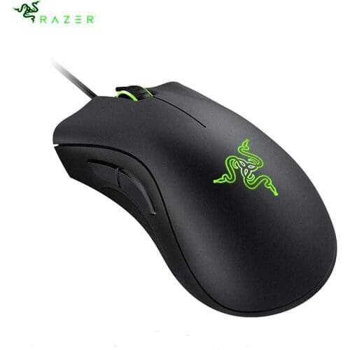 Razer Gaming Mouse DeathAdder Essential Ergonomic Professional-Grade Mouse 6400 DPI Optical Sensor For Computer Laptop PC Mice